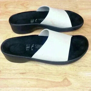 Tatami By Birkenstock Bridget Slides, Women’s 43, US 10 Medium  White/ Black